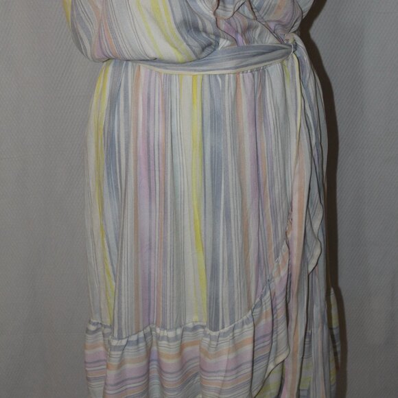 DRESS LC Lauren Conrad Kohl's Spring Easter Wrap Look w/Tie Size OX NWT's - Picture 8 of 16